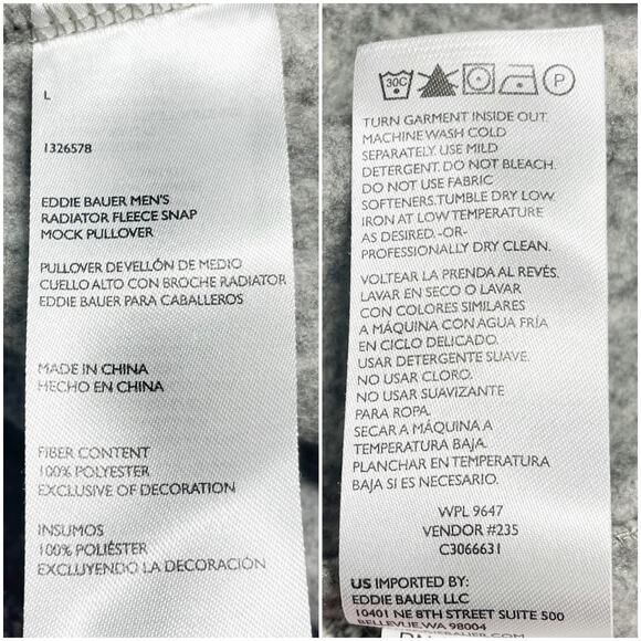 Men's Gray Pullover Shirt - Picture 8 of 8